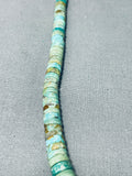 Native American Fabulous Vintage Santo Domingo Turquoise Sterling Silver Necklace-Nativo Arts