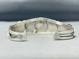 Exceptional Native American Zuni Sleeping Beauty Turquoise Sterling Silver Bracelet Signed-Nativo Arts