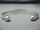 Attractive Navajo Sterling Silver Bracelet Native American-Nativo Arts