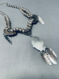 One Of Most Unique Ever Vintage Native American Navajo Choker Turquoise Sterling Silver Necklace-Nativo Arts