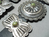 Important Vintage Native American Navajo Roger Skeets Turquoise Sterling Silver Concho Belt-Nativo Arts