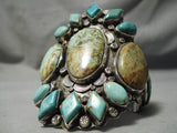 One Of Best Vintage Native American Navajo Royston Turquoise Sterling Silver Bracelet Old-Nativo Arts