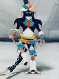 5 Inch Tall Vintage Native American Zuni Turquoise Dancer Sterling Silver Bolo Tie-Nativo Arts