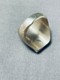 Pueblo Heavy Native American Navajo Turquoise Sterling Silver Ring-Nativo Arts