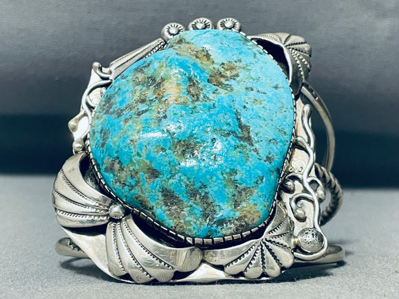 Draper Family Vintage Native American Navajo Turquoise Sterling Silver Bracelet-Nativo Arts