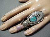Excellent Navajo Royston Turquoise Sterling Silver Ring Native American-Nativo Arts