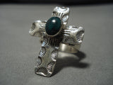 Impressive Vintage Navajo Sterling Silver Native American Ring Old-Nativo Arts