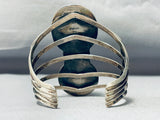 Twin Pools Vintage Native American Navajo Turquoise Sterling Silver Bracelet Cuff-Nativo Arts