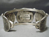 Magnificent San Felipe Sterling Silver Coins Bracelet Native American-Nativo Arts
