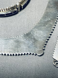 One Of The Best Vintage Native American Navajo Sugulite Sterling Silver Inlay Necklace Set-Nativo Arts
