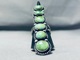 The Tallest Vintage Native American Navajo Damale Turquoise Sterling Silver Ring-Nativo Arts