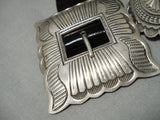 Quality Glen Willie Vintage Native American Navajo Sterling Silver Hand Wrought Concho Belt Old-Nativo Arts