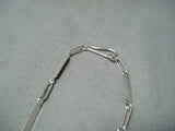 Fascinating Navajo Orange Spiny Oyster Sterling Silver Necklace Native American-Nativo Arts