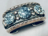Native American The Best Vintage Dan Benally New Lander Blue Turquoise Sterling Silver Bracelet-Nativo Arts