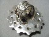 Striking San Felipe Royston Turquoise Sterling Silver Ring Native American-Nativo Arts