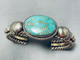 Important Artie Yellowhorse Vintage Native American Navajo Turquoise Sterling Silver Bracelet-Nativo Arts