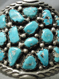 Best Craziest Vintage Native American Navajo Tommy Moore Turquoise Sterling Silver Bracelet-Nativo Arts