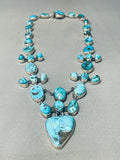 The Best Federico Jimenez Turquoise Sterling Silver Drop Necklace-Nativo Arts
