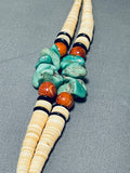 Native American Rare Vintage Santo Domingo Turquoise Shell Necklace-Nativo Arts