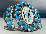 The Best Vintage Native American Navajo Bluejay Turquoise Sterling Silver Bracelet-Nativo Arts