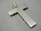 Important Native American Navajo Calvin Martinez Sterling Silver Pendant-Nativo Arts