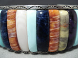 Native American Best Vintage Carlos Eagle Ottawa Turquoise Sterling Silver Bracelet-Nativo Arts