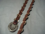 Important Cal Martinez Vintage Native American Navajo Turquoise Sterling Silver Concho Belt-Nativo Arts