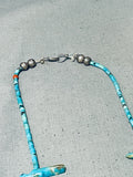 Native American One Of The Best Ever Vintage Santo Domingo Turquoise Sterling Silver Necklace-Nativo Arts