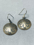 Beautiful Vintage Native American Navajo Sterling Silver Earrings-Nativo Arts