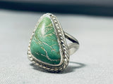 Magnificent Vintage Native American Navajo Royston Turquoise Sterling Silver Ring-Nativo Arts