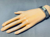 Very Important Orvil Jack Turquoise Vintage Native American Navajo Sterling Silver Bracelet-Nativo Arts