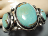 Incredible Vintage Native American Navajo Royston Turquoise Sterling Silver Bracelet-Nativo Arts