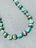 Marvelous Vintage Native American Navajo Royston Turquoise Sterling Silver Necklace-Nativo Arts