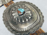 Museum 600+ Gram Vintage Native American Navajo Turquoise Sterling Silver Concho Belt-Nativo Arts
