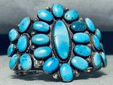 One Of The Best Ever Vintage Native American Navajo Turquoise Sterling Silver Bracelet-Nativo Arts