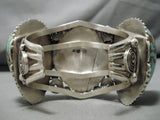 Biggest Best Ben Begaye Vintage Native American Navajo #8 Turquoise Sterling Silver Bracelet-Nativo Arts