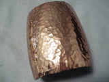 Unforgettable Navajo Wide Copper Bracelet Native American-Nativo Arts