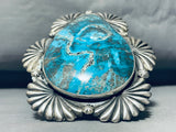 One Of The Best Aqua Blue Turquoise Native American Sterling Silver Bracelet-Nativo Arts