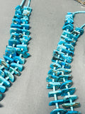 300 Gram Mind Boggling Vintage Santo Domingo Turquoise Heishi Jacla Necklace-Nativo Arts