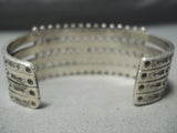 One Of The Best Vintage Native American Zuni Snake Eye Turquoise Heavy Sterling Silver Bracelet-Nativo Arts