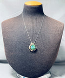 Exquisite Vintage Native American Navajo Royston Turquoise Sterling Silver Necklace-Nativo Arts