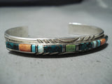 Gorgeous Taos Turquoise Sterling Silver Bracelet Native American-Nativo Arts