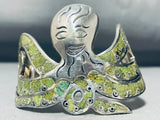 Octopus Turquoise Vintage Southwest Sterling Silver Bracelet-Nativo Arts