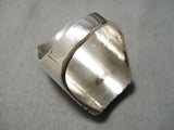 Big Huge Vintage Native American Navajo Kingman Turquoise Sterling Silver Ring Old-Nativo Arts