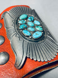 Arrow Protector Vintage Native American Navajo Turquoise Sterling Silver Ketoh Bracelet-Nativo Arts