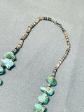 Astonishing Vintage Native American Navajo Kingman Royston Turquoise Chunks Necklace-Nativo Arts