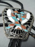 Unforgettable Vintage Native American Zuni Turquoise Sterling Silver Bolo-Nativo Arts