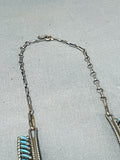 One Of The Most Intricate Ever Vintage Native American Zuni Turquoise Sterling Silver Necklace-Nativo Arts
