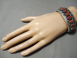 Best Navajo Will Mariano Coral Sterling Silver Native American Bracelet-Nativo Arts