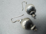 Fabulous Navajo Native American Sterling Silver Earrings-Nativo Arts